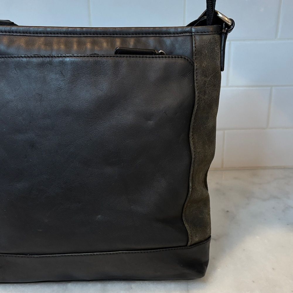 Coach Crossbody Purse Handbag Leather Camden Suede Messenger Bag Pocketbook - Picture 7 of 16